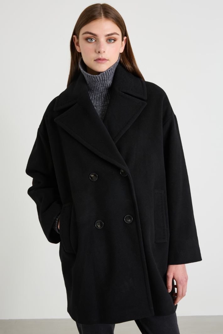 Double-breasted drap coat Intrend - 2