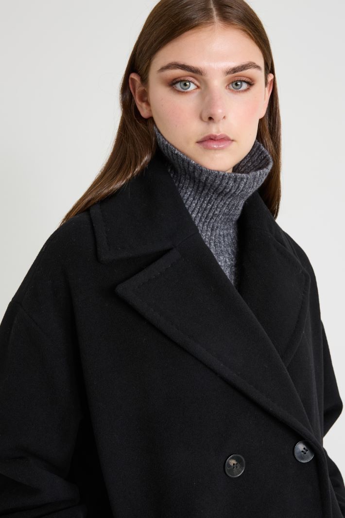 Double-breasted drap coat Intrend - 4