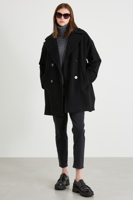 Double-breasted drap coat Intrend