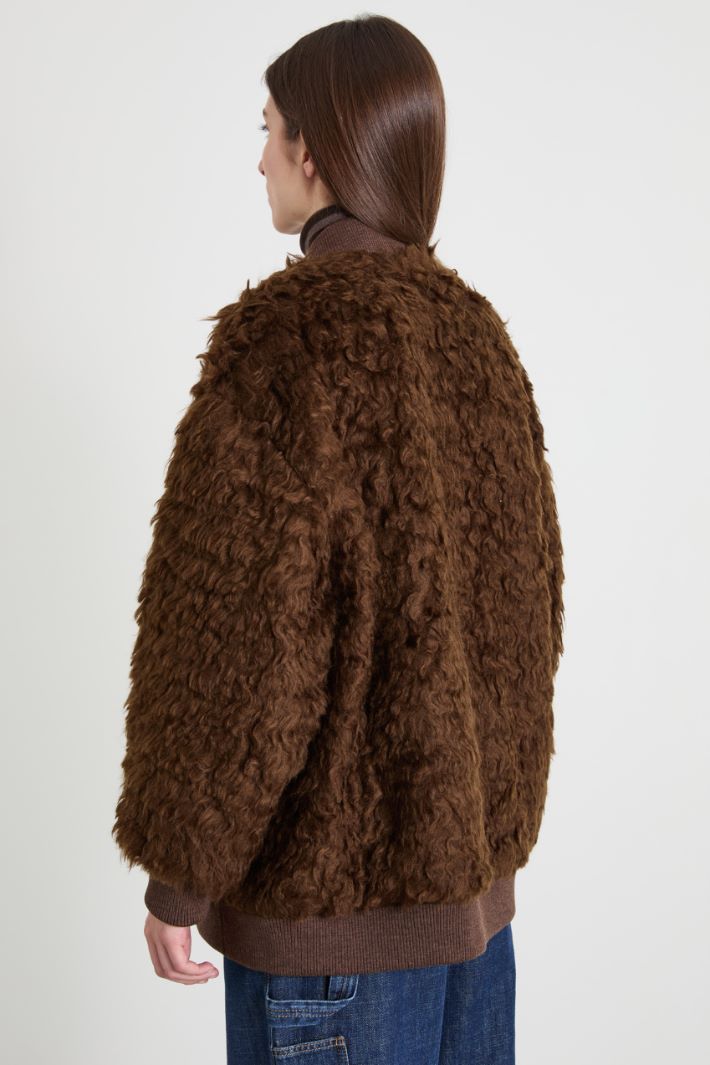 Bomber effetto peluche Intrend - 2