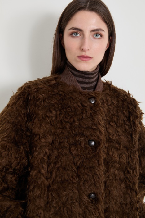 Bomber effetto peluche