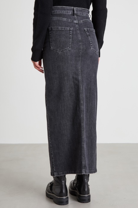 Gonna lunga in jeans