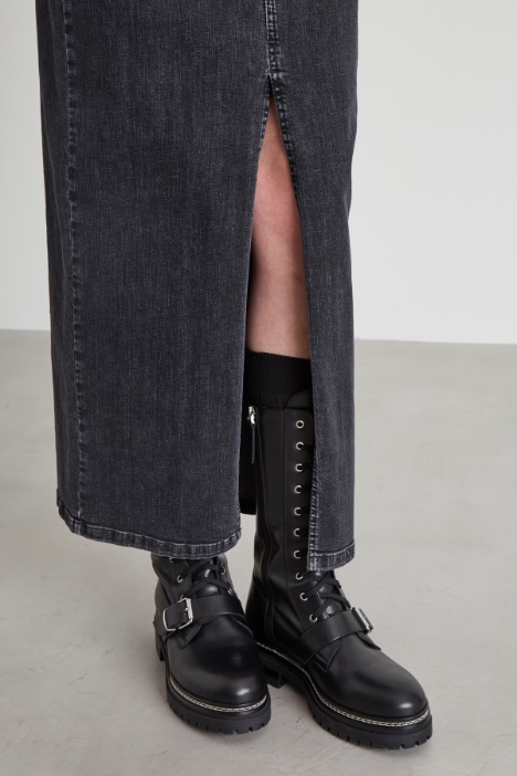 Gonna lunga in jeans