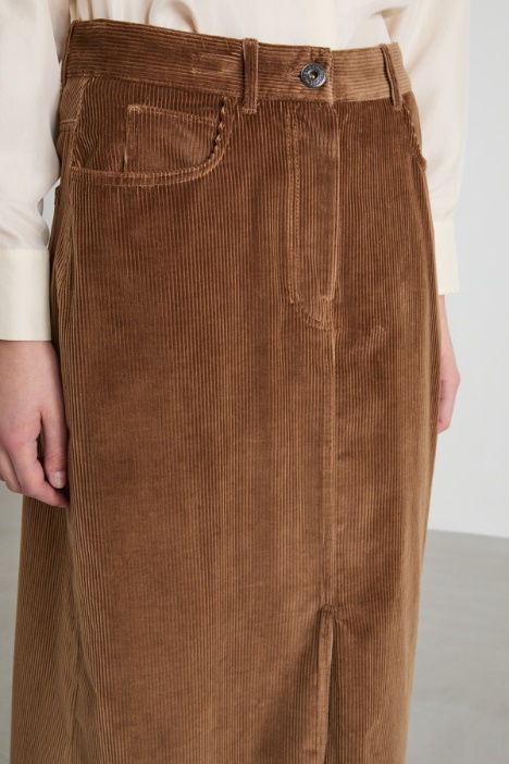 Falda 5 bolsillos de terciopelo