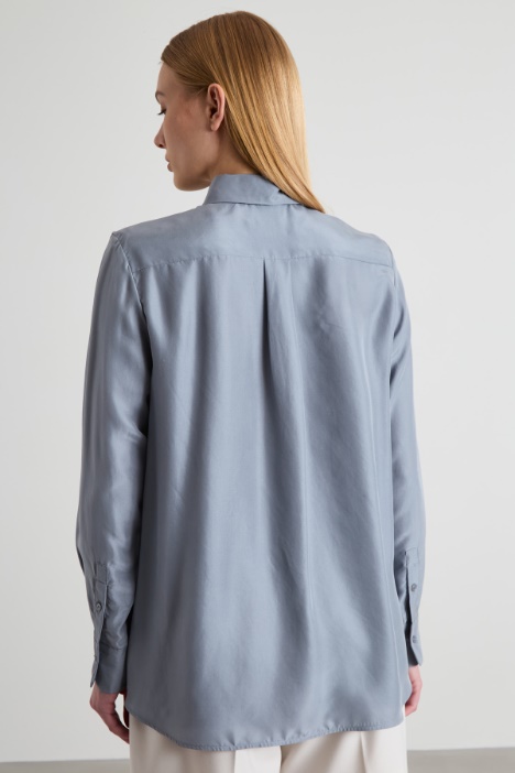 Camicia in seta lavata