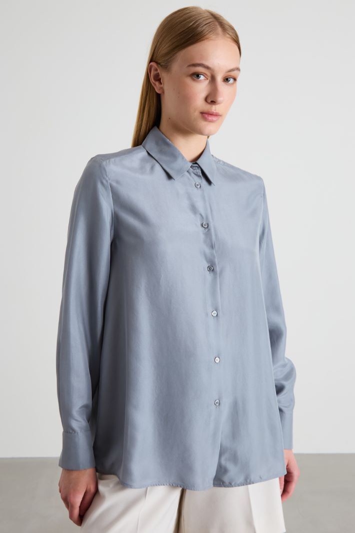 Camicia in seta lavata Intrend - 3