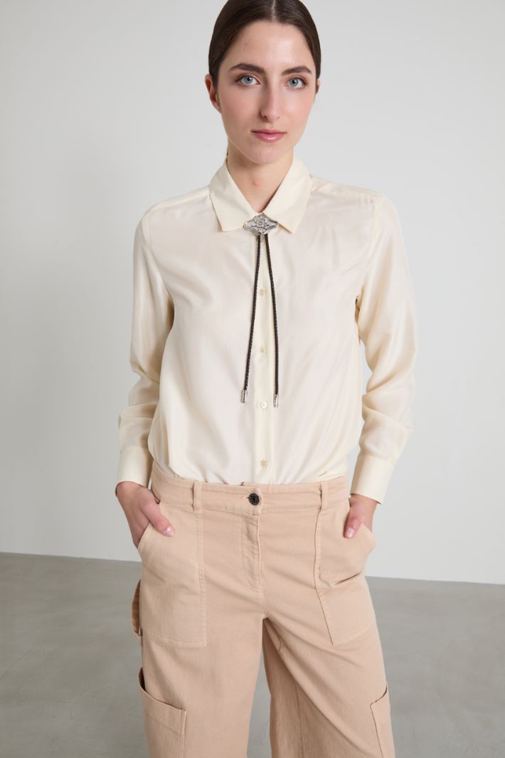Camicia in seta lavata Intrend - 3