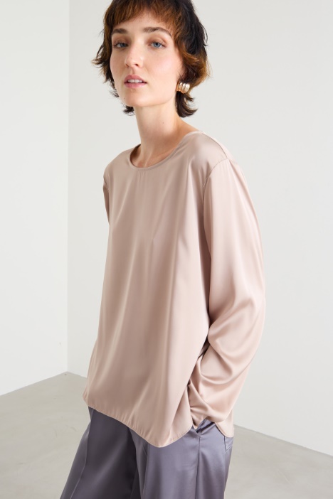 Stretch satin blouse Intrend