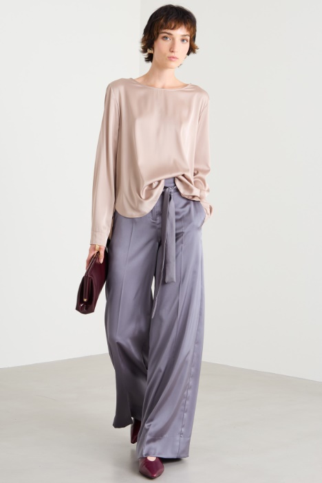 Stretch satin blouse Intrend