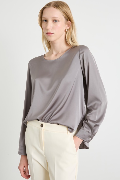 Blusa in raso stretch Intrend