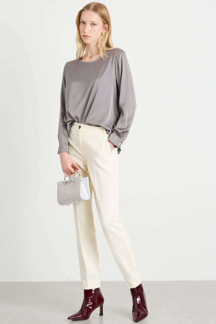 Stretch satin blouse Intrend - 3
