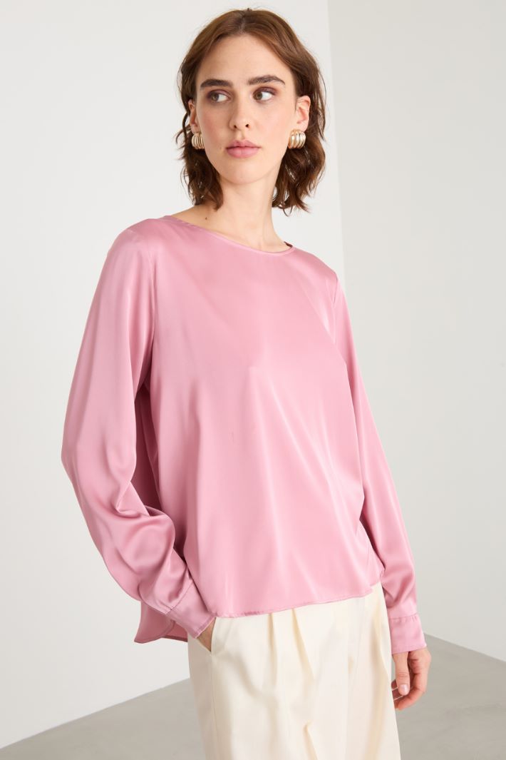 Stretch satin blouse Intrend - 2
