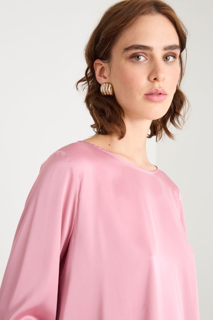Stretch satin blouse Intrend - 3