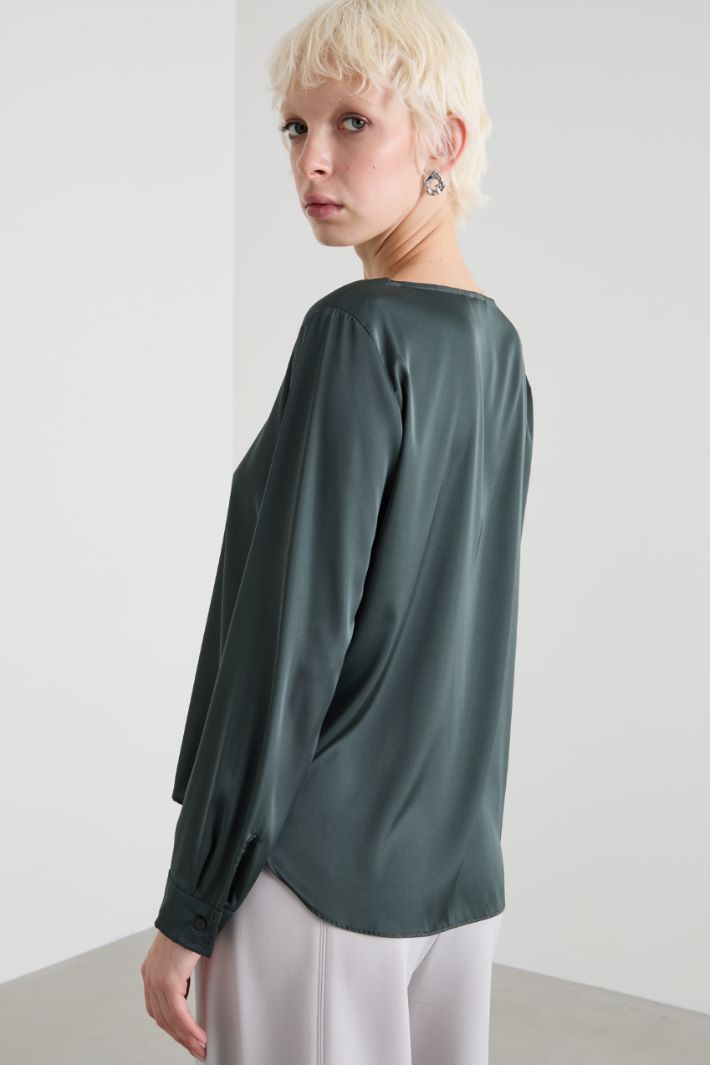 Stretch satin blouse Intrend - 2