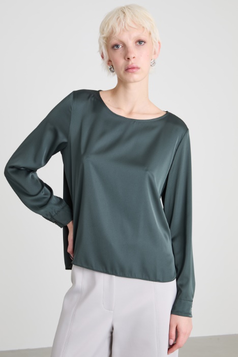 Stretch satin blouse Intrend