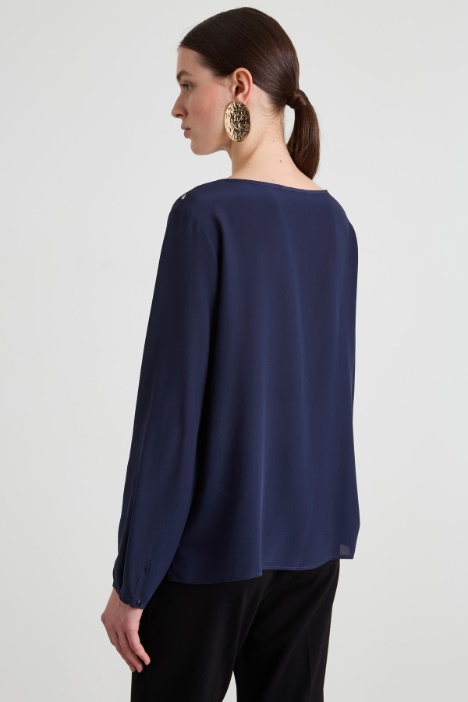 Blusa in pura seta