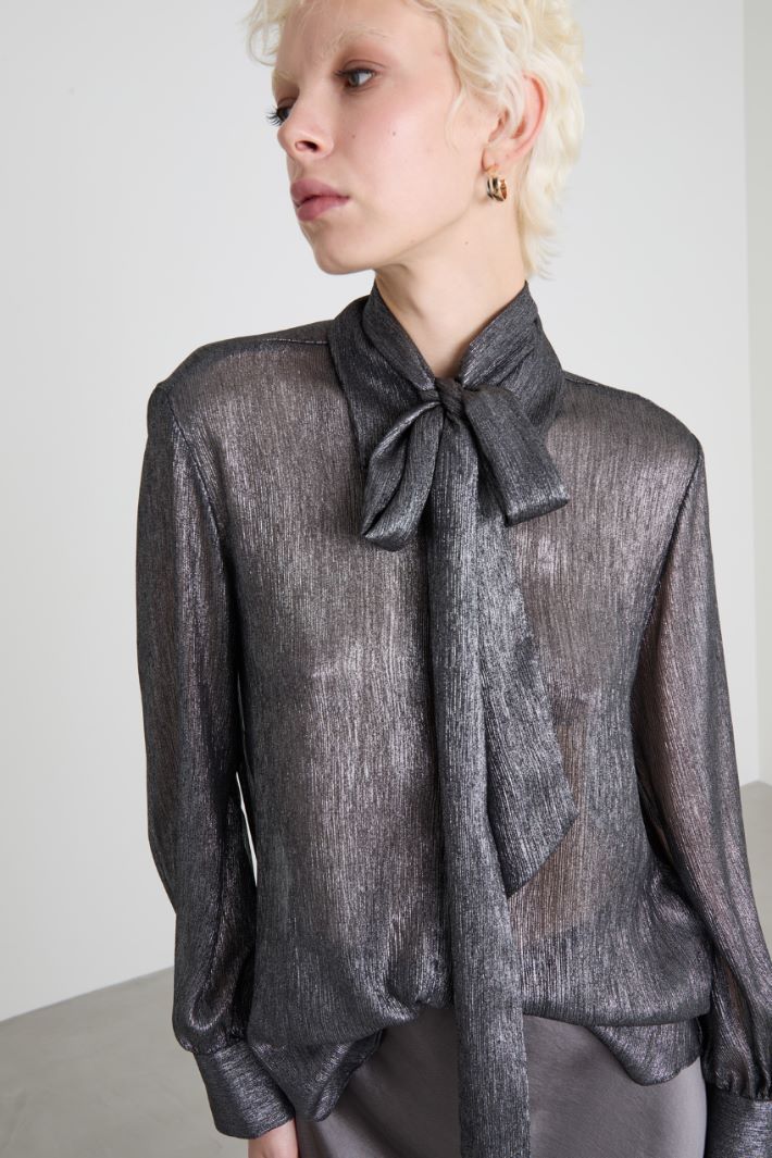Shirt with scarf Intrend - 4