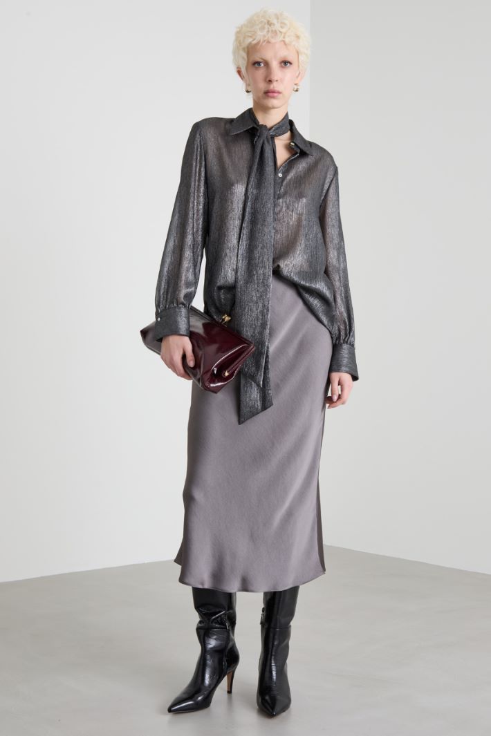 Shirt with scarf Intrend - 3