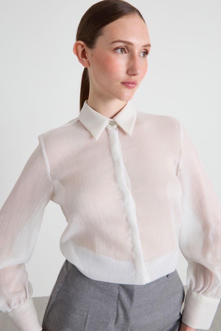 Shirt with scarf Intrend - 4