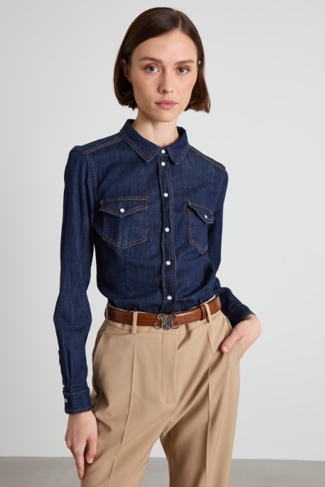 Denim fitted shirt Intrend