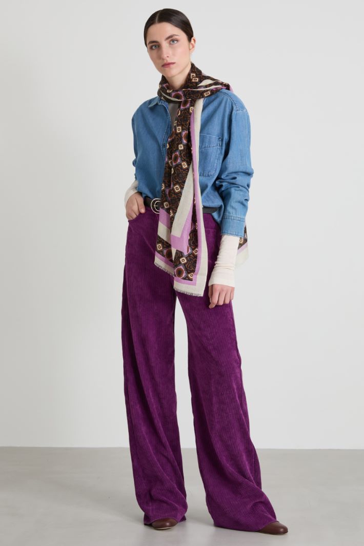 Cotton denim shirt Intrend - 3
