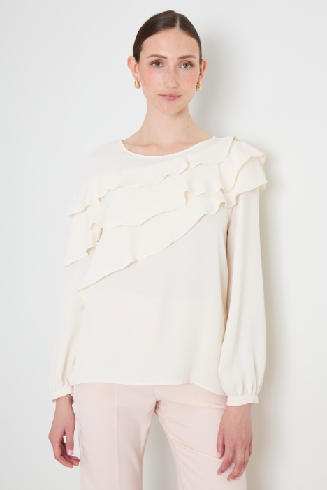 Blouse with ruffle Intrend