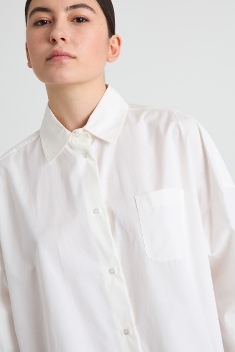 Camicia over in popeline
