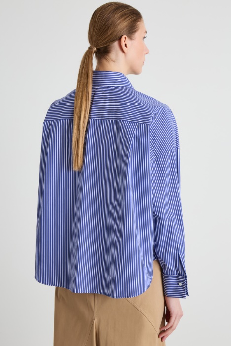 Camicia over in popeline