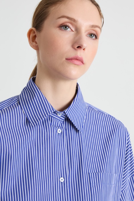 Camicia over in popeline