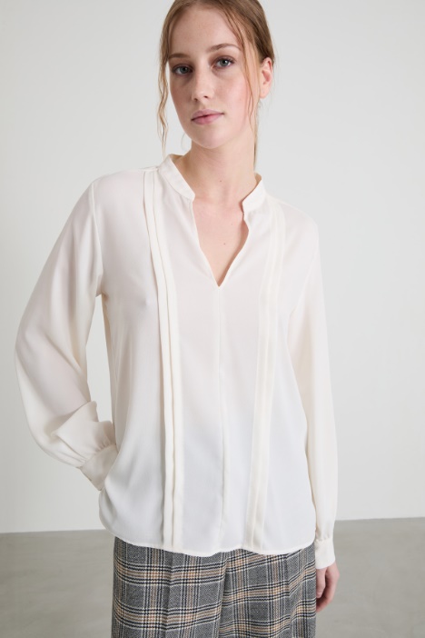 Blusa con pieghe ribattute Intrend