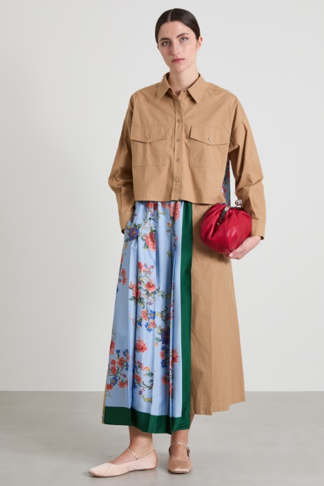 Cotton and twill shirt Intrend