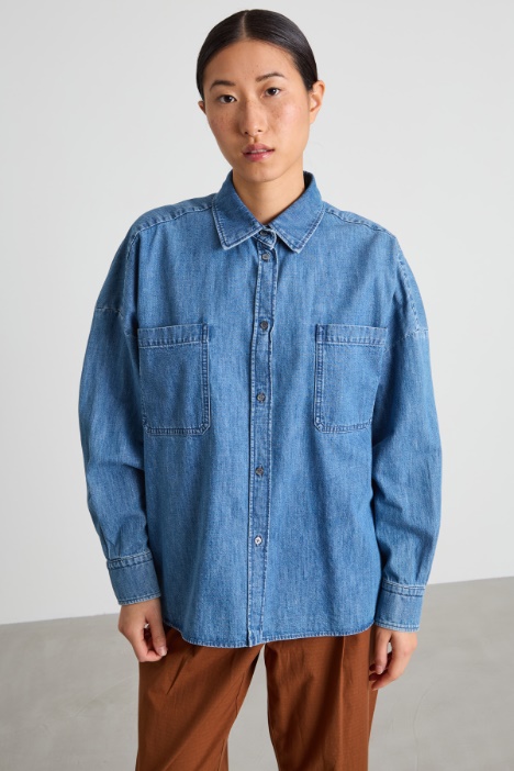 Denim shirt with pockets Intrend