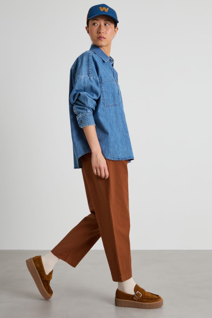 Denim shirt with pockets Intrend - 3