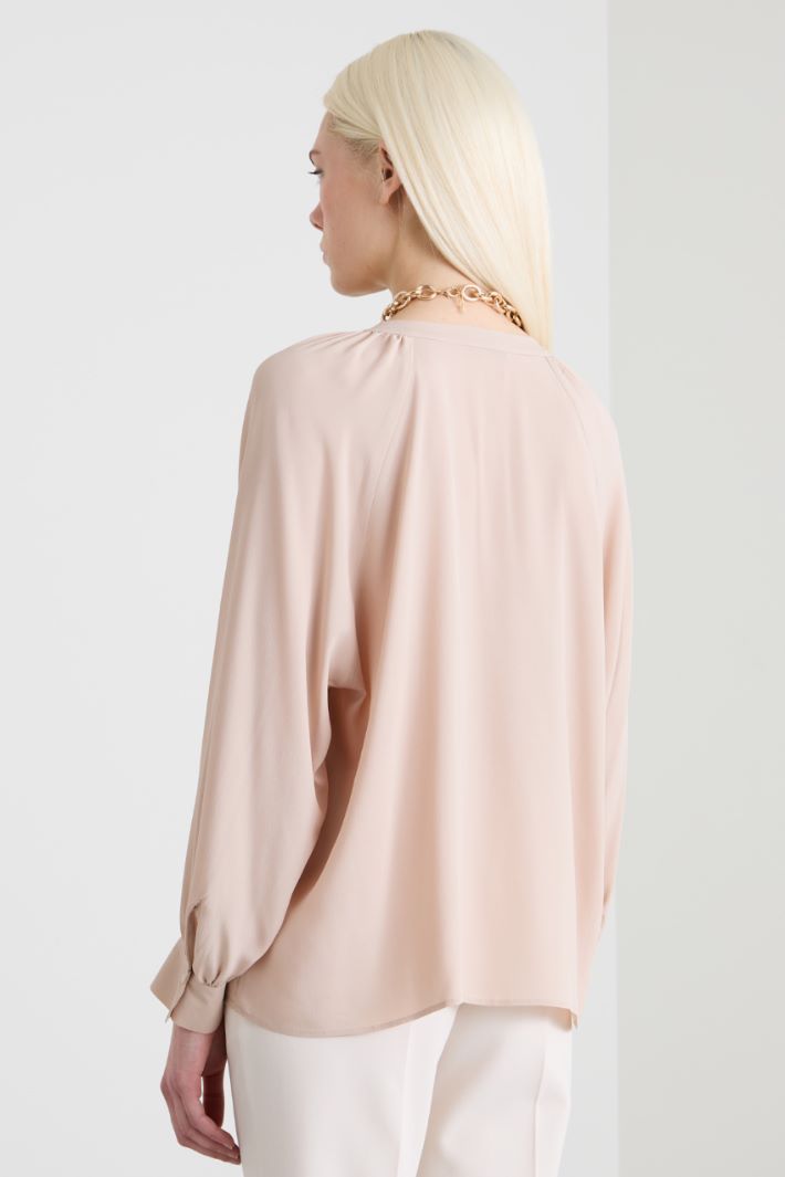 Blusa con arricciature
