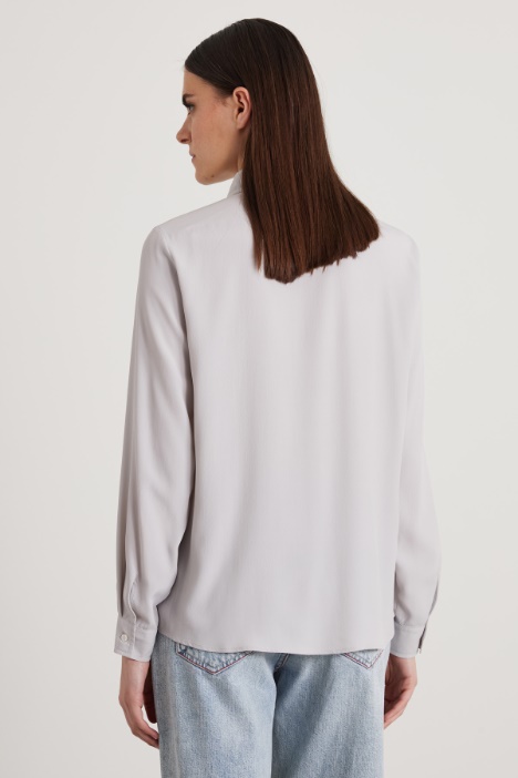 Camicia in crépe di misto seta