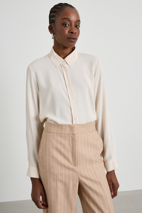 Silk-blend crêpe shirt Intrend
