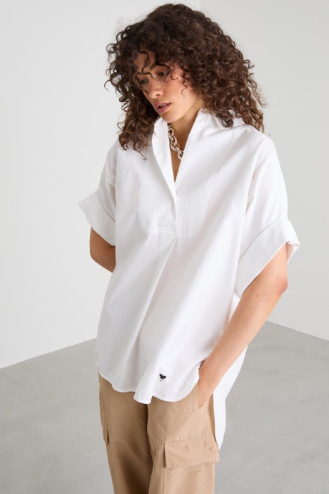 Camisa de oxford de algodón