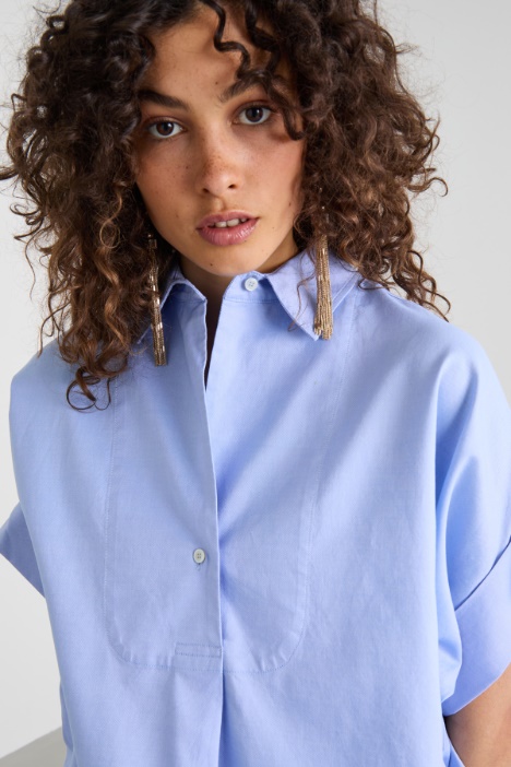 Camisa de oxford de algodón