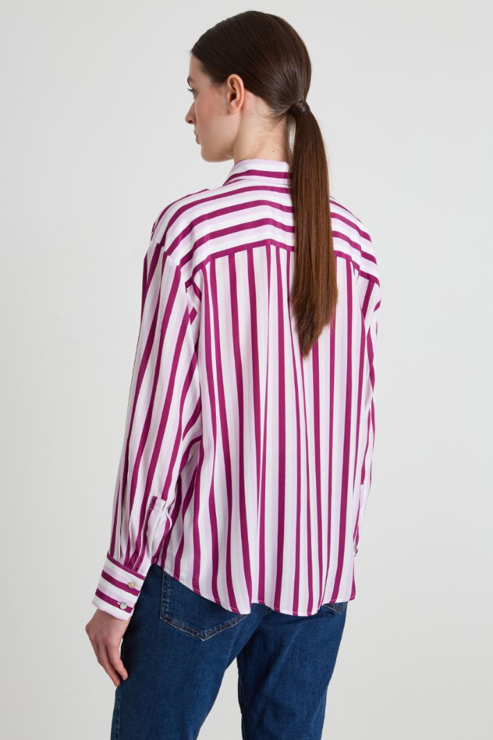 Striped viscose shirt Intrend - 2
