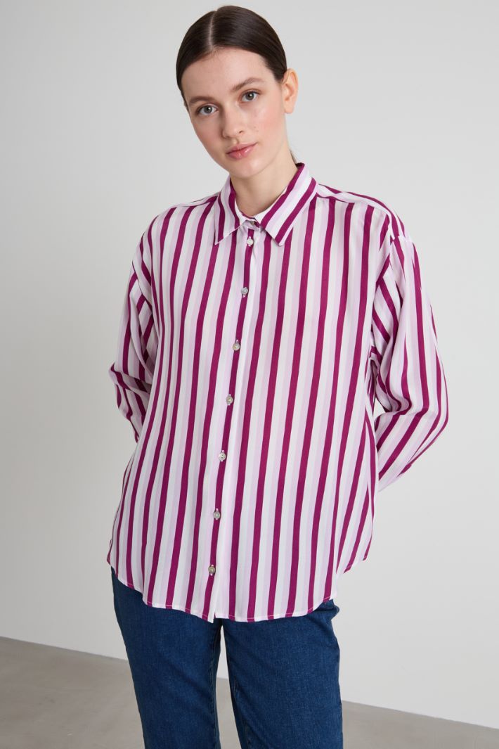 Striped viscose shirt Intrend