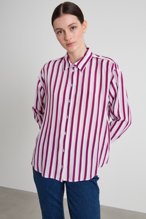 Striped viscose shirt Intrend