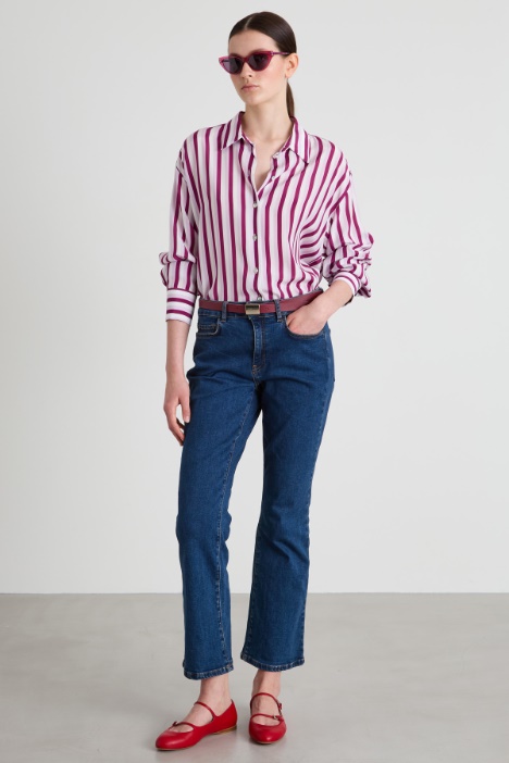 Striped viscose shirt Intrend