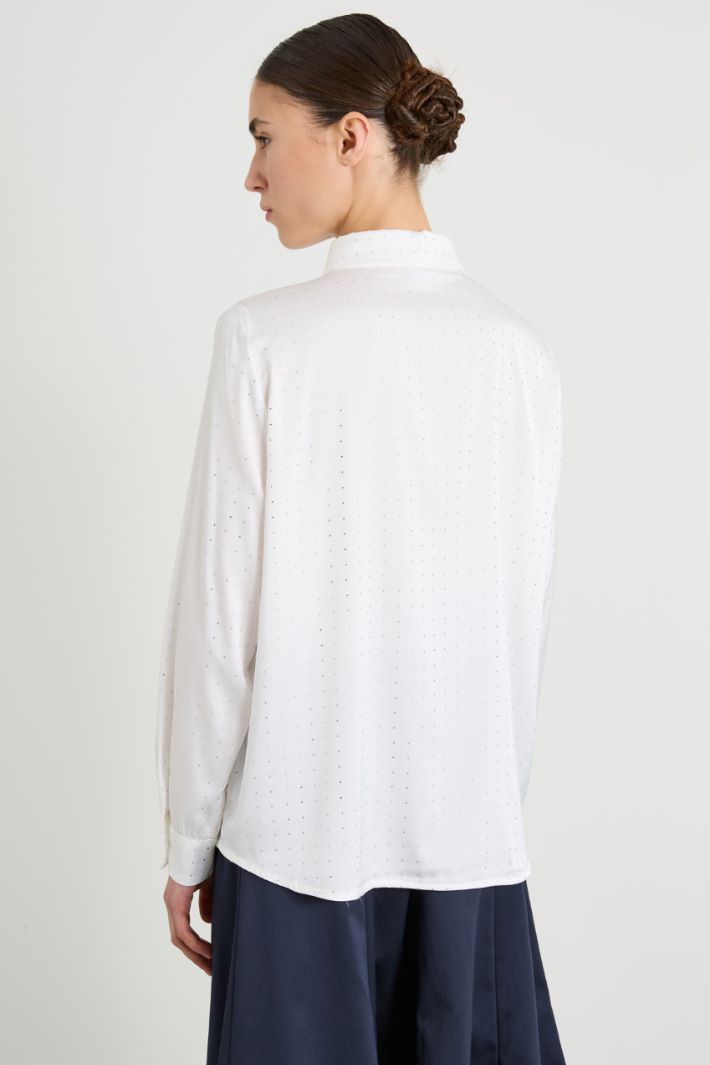 Camicia in raso con strass Intrend - 2