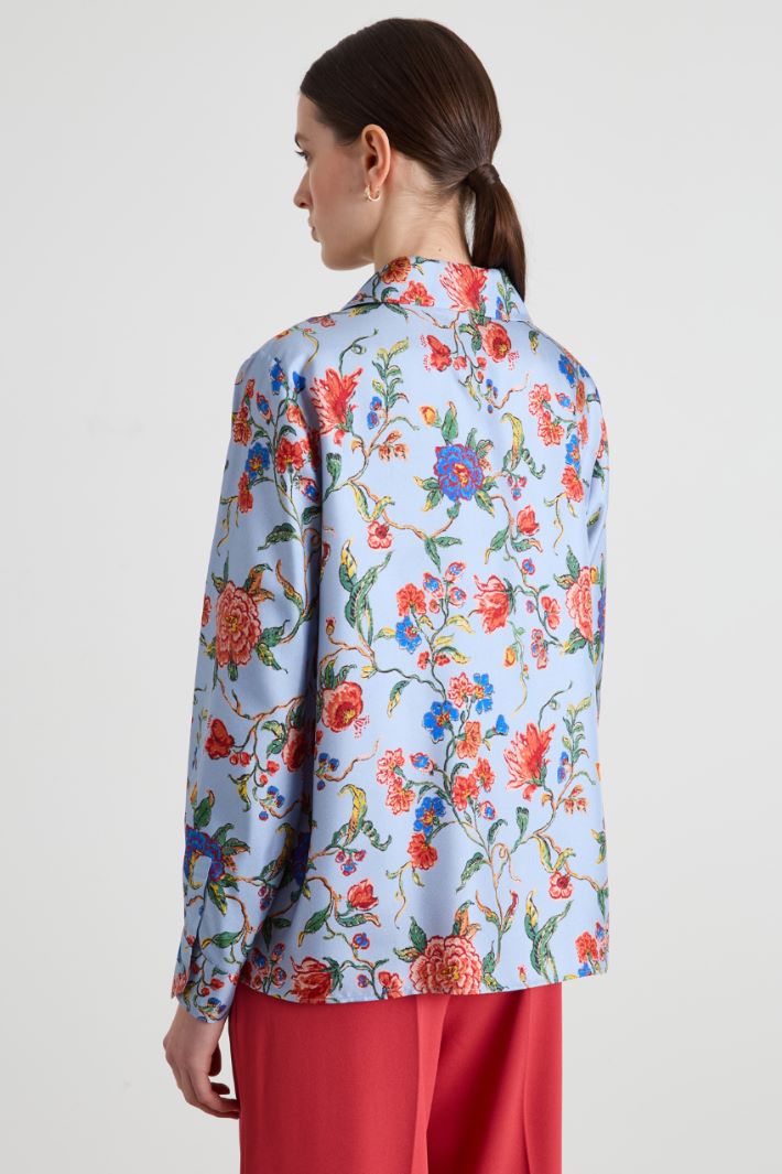 Silk twill blouse Intrend - 2