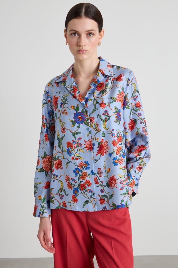 Silk twill blouse Intrend