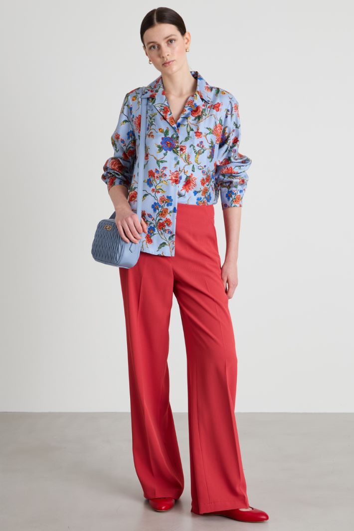 Silk twill blouse Intrend - 3