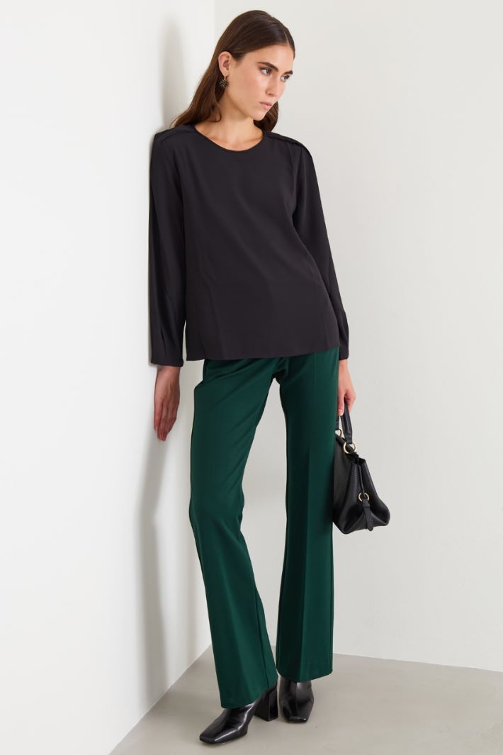 Blusa in crépe leggero Intrend - 3