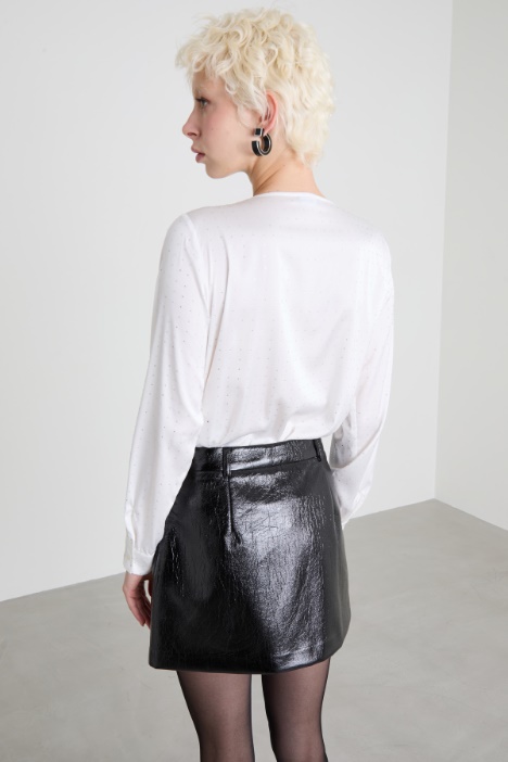 Body in raso con strass