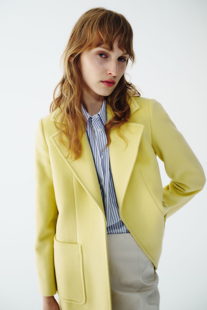 Poplin shirt with pocket Intrend - 6
