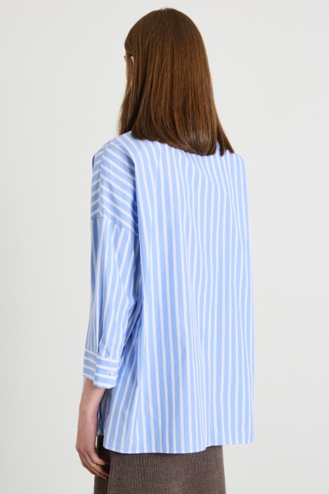 Camicia in popeline con taschino